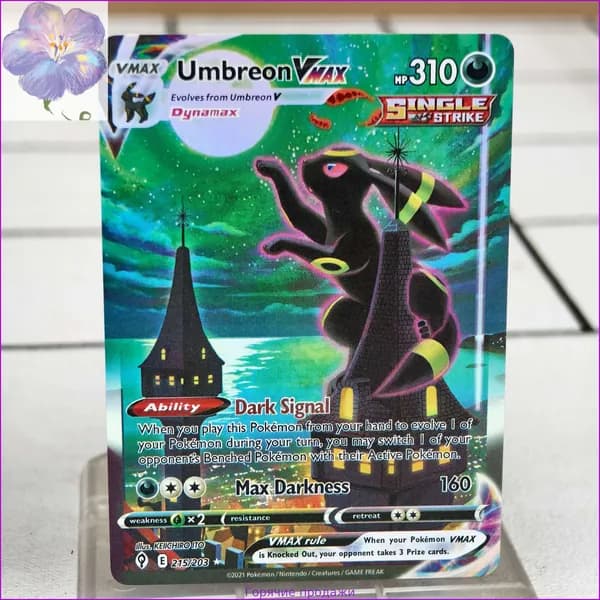 Настольные игры Редкие игровые карты Pokemon cards Electrode Umbreon vmax Charizard P TCG