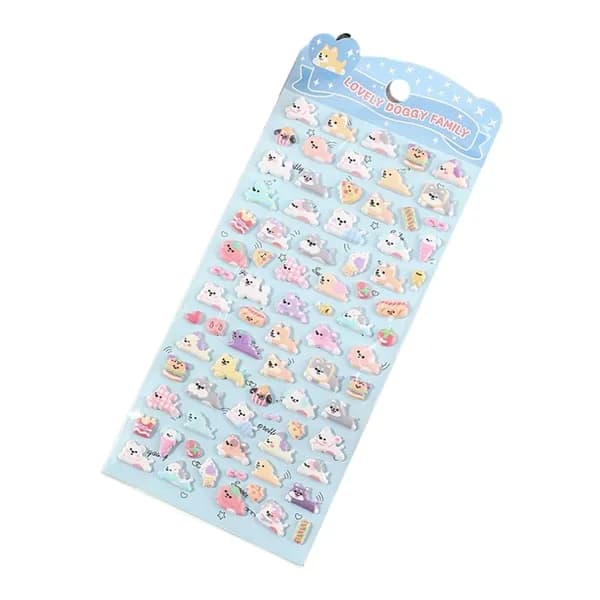 Трехмерная наклейка 3D пенопластовая наклейка fruit animal bread hand account student decoration sticker-Прекрасный синий
