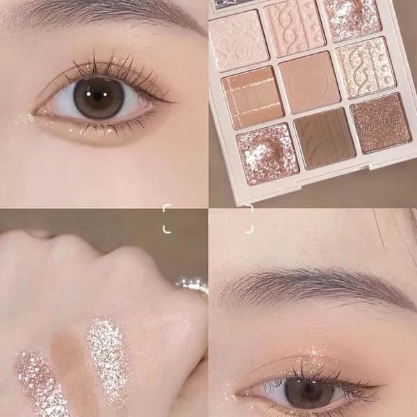 Девятицветные тени для век MUGELEEN Dreamy Для палитры: Сверкающие, Матовые