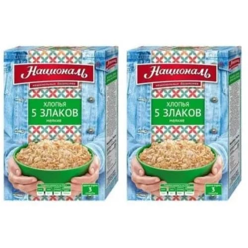Националь Хлопья 5 злаков, 400 г