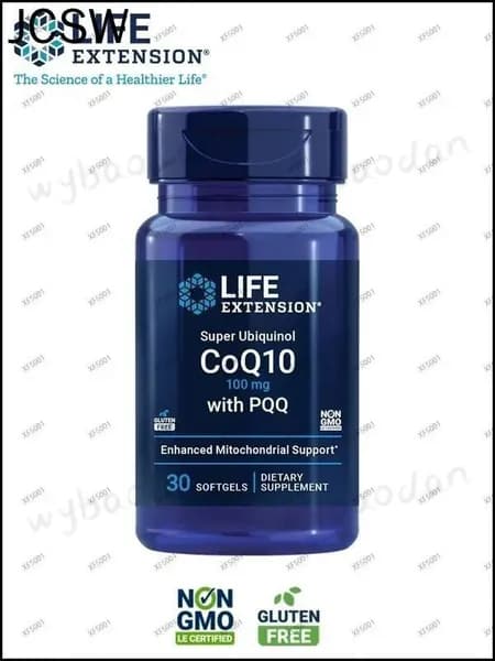 Life Extension Super Ubiquinol CoQ10 с PQQ, CoQ10, PQQ, здоровье сердца, поддержка клеточной энергии, без глютена, 100 мг, 30 мягких капсул