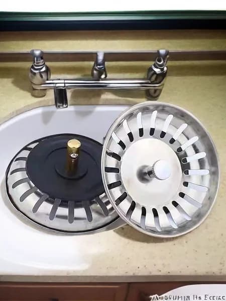Сетка для раковины 7.7x7.7 см 1 шт зеркальный