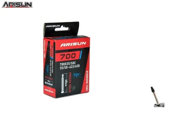 Камера для велосипеда ARISUN 700x35/50C бутил Presta, F/V-48 мм, (35/50-622/630) 0,9 мм