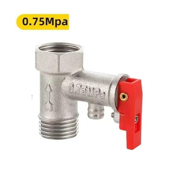 Обратный клапан для бойлера 1/2" 0.75Mpa длина 44mm, 1 шт