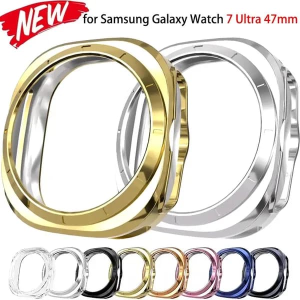 Мягкая защитная оболочка бампера TPU совместимые Samsung Galaxy Watch 7/8 Ultra 47mm
