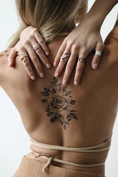 Tattoo'шки Временная тату "Цветок 2" 21*10см