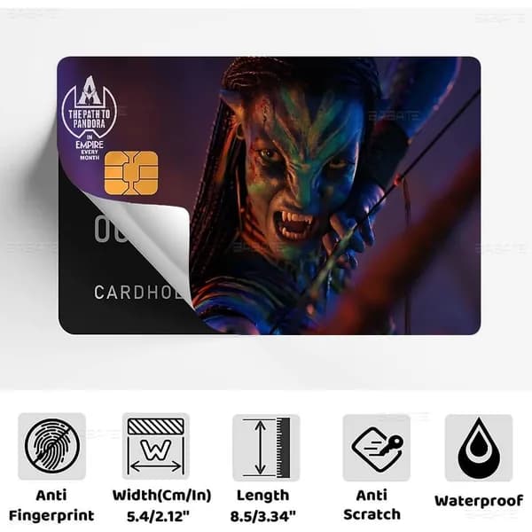 Аватар: Огонь и пепел Фильм Avatar Fire and Ash Наклейка для банковской карты