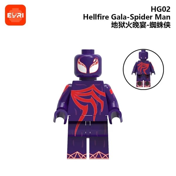 HG01HG04, Марвел, супергерои, Доктор Дум, Человек-паук, Циклоп, минифигурки, конструктор, совместимые с Lego.