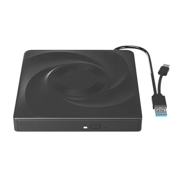 Внешний привод CD/DVD: портативный, CD/DVD +/-RW; оптический привод, проигрыватель и ридер; USB 3.0 / Type-C для Windows 11/10/8/7