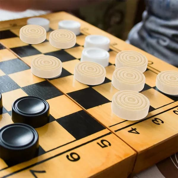 Круглые деревянные фишки для шашек и игр, 96 штук, разноцветные
