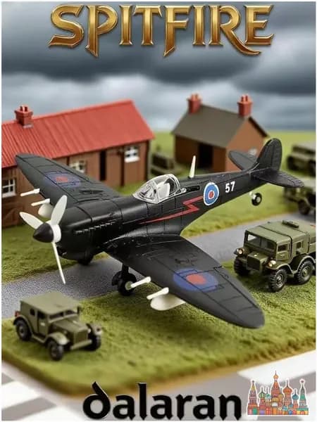 Качественный сборный Spitfire 1/48 из пластика, британский военный самолет без клея, вручается как хобби для ребенка от Dalaran.