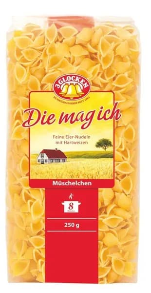 Макароны 3 GLOCKEN Die mag ich Мелкие ракушки Muschelchen 250г