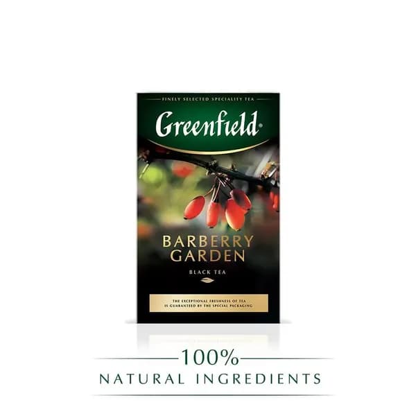 Чай листовой черный Greenfield Barberry Garden(Барбери Гарден), 100 г Барбарис, гибискус.