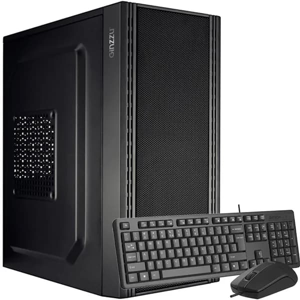 GSM Системный блок (Intel Core i7-2600, RAM 8 ГБ, SSD 120 ГБ, Intel HD Graphics 2000, Windows 10 Pro), черный матовый