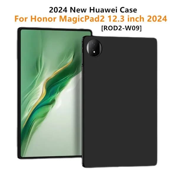 Дело для Huawei честь MagicPad 2 12.3 дюйма 2024 ROD2-W09 PU кожаный тройной складывающийся смарт стенд магнитной защитной крышки
