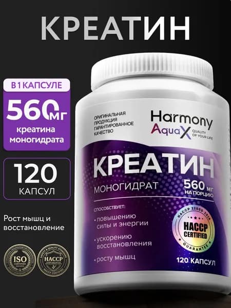 Креатин моногидрат капсулы, 120 штук