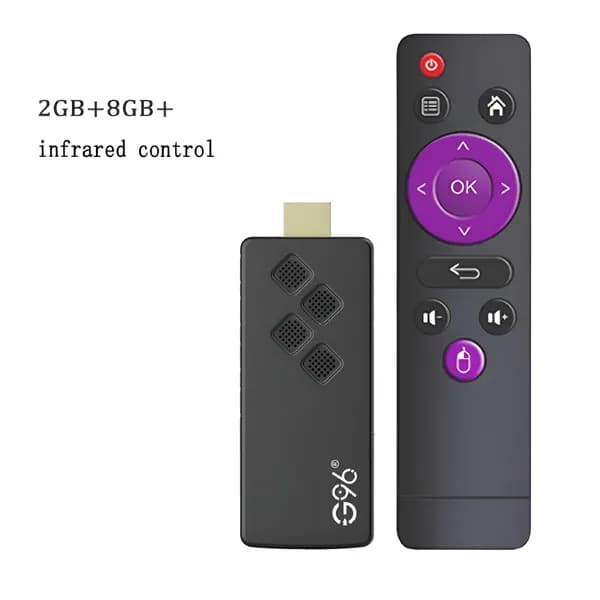 GJX Смарт ТВ Стик Android 13 4K HDR10 с Google Assistant, Wi-Fi и многими функциями.