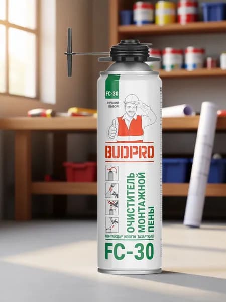 Очиститель монтажной пены BUDPRO FC-30, 440 мл