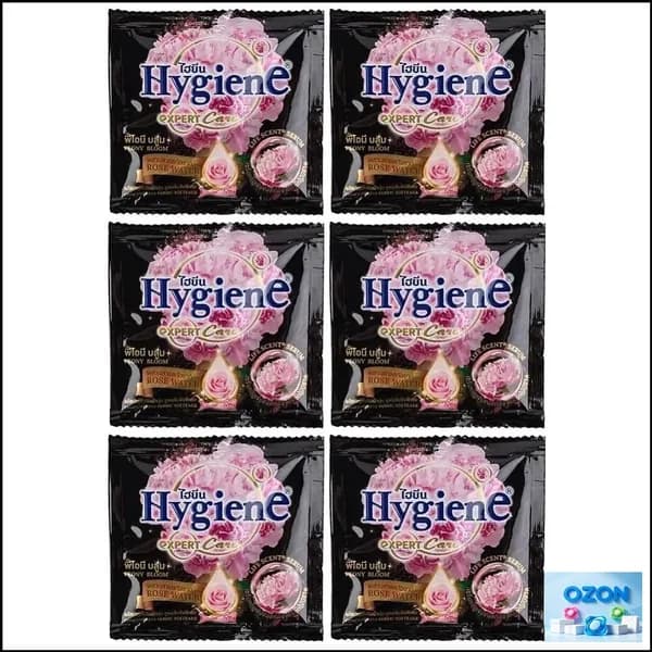 Hygiene Парфюмированный кондиционер для мягкости белья Цветок пиона, набор 6 шт по 20 мл