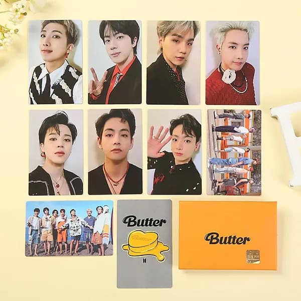 Карточка KPOP BTS BUTTER альбом / JUNGKOOK JIMIN SUGA V к поп карты / Набор 9/11 штук