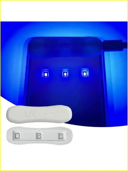 1шт Мини ультрафиолетовая лампа 7см светодиодная для дома уф uv lamp фитосветильник-106