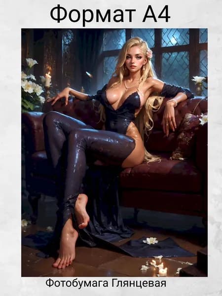 Эротический постер, Эротика, девушки 18+.Формат-А4