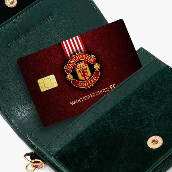 Manchester United Манчестер Юнайтед Наклейка для банковской карты