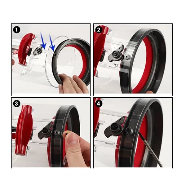 Уплотнительное кольцо верхней части пылесборника пылесоса Dyson V11 SV14 (пластик)