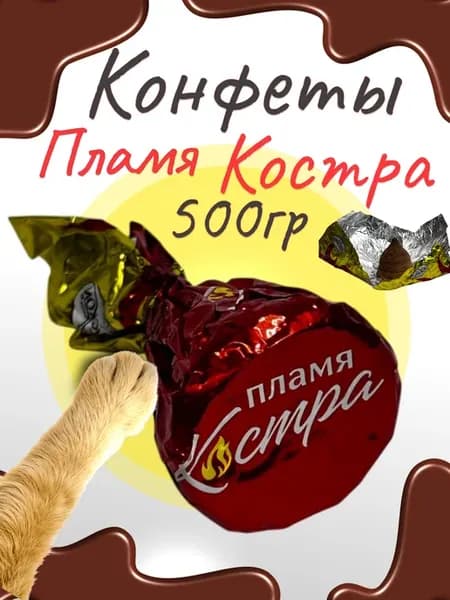 Конфеты шоколадные Пламя Костра Крупской 500 гр