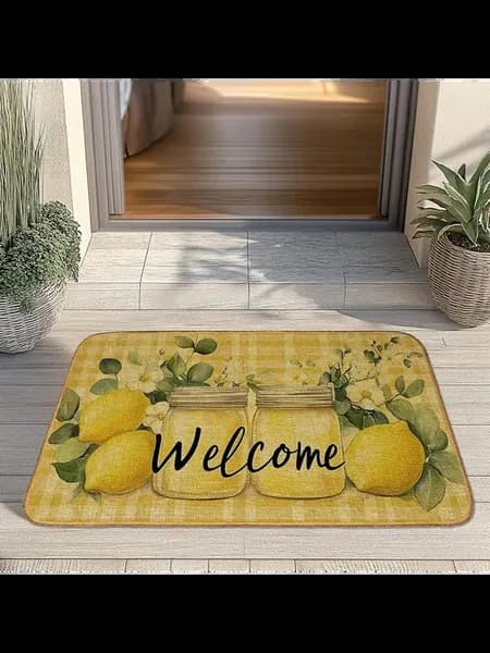 Фланелевый придверный коврик 50×80 см, мягкий, впитывающий