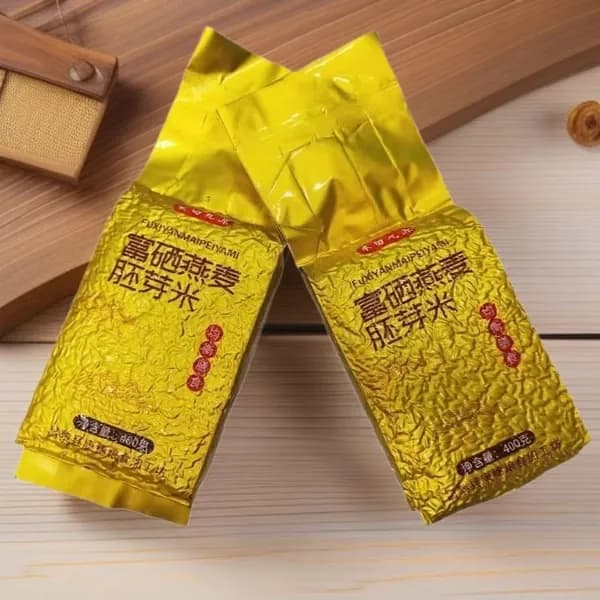 Крупа, Овсяная крупа с селеном, вакуумная упаковка, для подарка