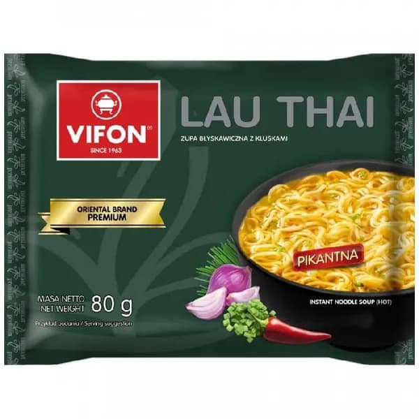 Лапша VIFON LAU THAI Premium быстрого приготовлениия 80г