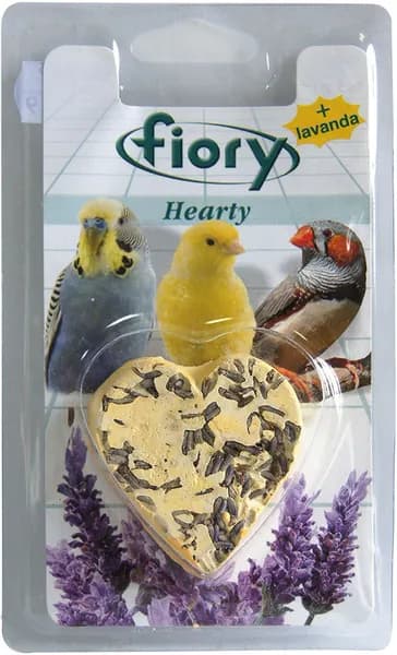 Минеральный камень Fiory Hearty Big в форме сердца для крупных птиц, 100 гр