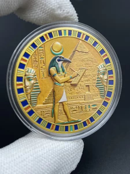Сувенир - Мемориальная монета Древний египетский тот (Thoth)