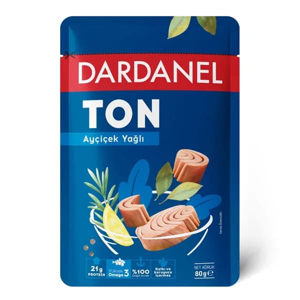 Dardanel - Подсолнечное масло в пакетиках, 80 г (тонна)