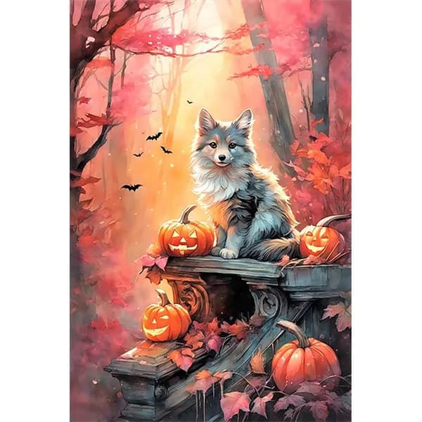 холст с контуром котенка, картина по номерам 40x60 см