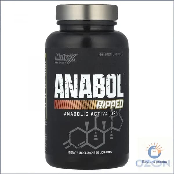 Пищевая добавка Research Anabol Ripped, для наращивания мышц, 60 капсул