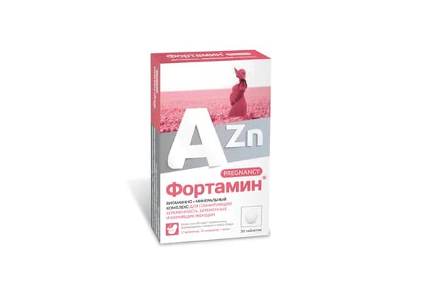 Витаминно-Минеральный комплекс Фортамин от А до Цинка для беременных и кормящих женщин табл x30