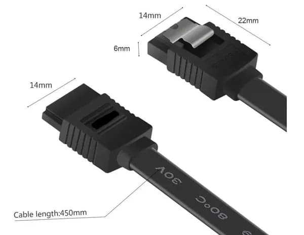 SATA кабель 3.0 прямой 40 см ддя подключения SSD и HDD
