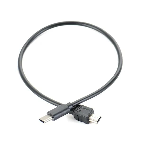 Черный кабель Преобразования Type C в камеру Mini USB OTG Copy 1,81 дюйма