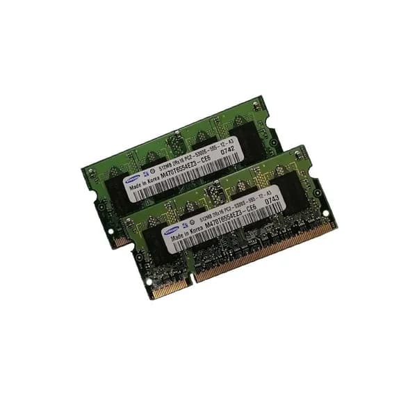 Оперативная память DDR2, 667 МГц, 2 x (Sams M470T655EZ3-CE6 (Kit 2x512Mb))