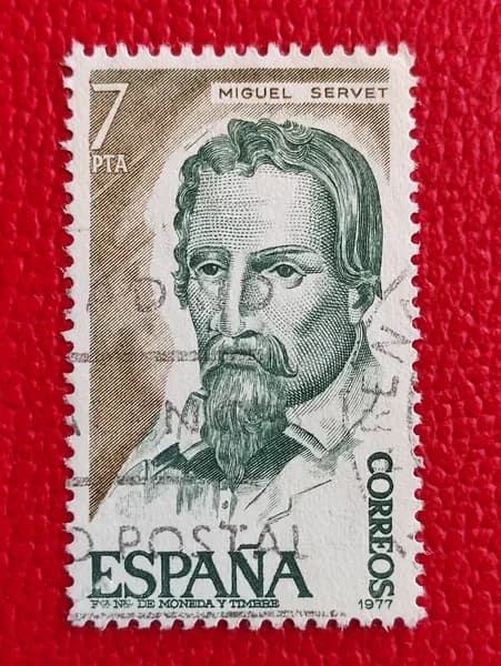 Марки Испания 1977. "Педро Кальдерон де ла Барка" - Испанский драматург и поэт. Гашение - см фото