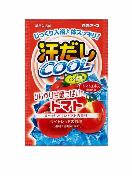 Соль для ванны освежающая " Asedashi COOL" с экстрактом томата 25 гр Япония