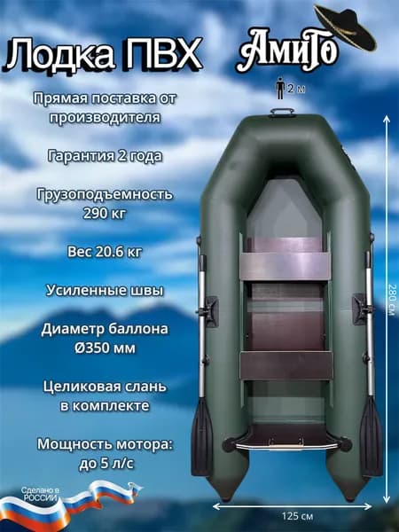 Лодка ПВХ АмиГо М-28