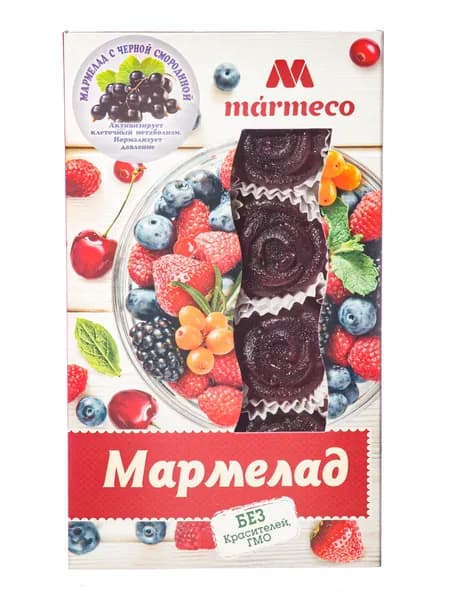 Мармелад желейный формовой " С черной смородиной", 180гр