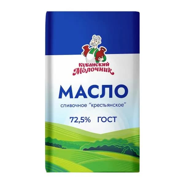 Масло сливочное Кубанский молочник 72.5% 170г