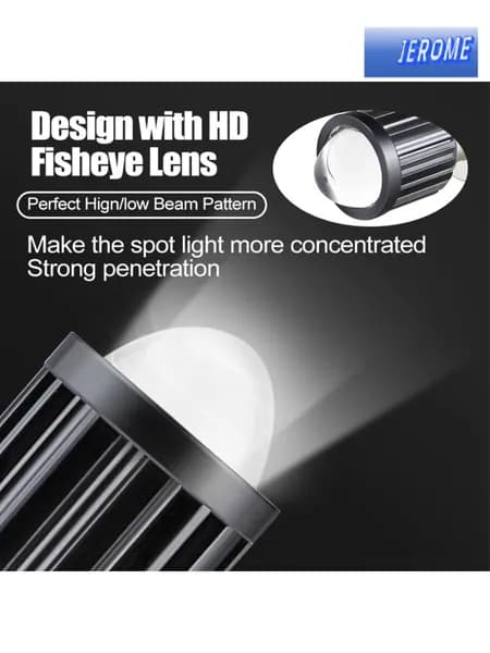 Фара H4 LED для мотоцикла, маленькая интегрированная двухцветная светодиодная лампа / модифицированная фара