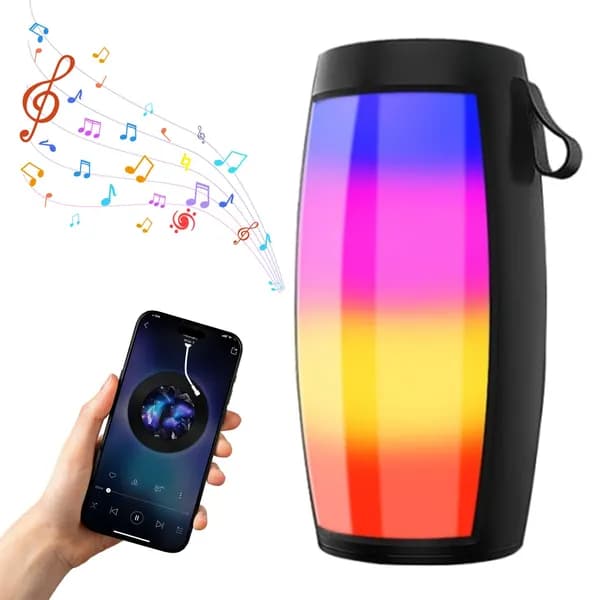 Портативная Bluetooth-колонка с RGB-подсветкой и мощным басом