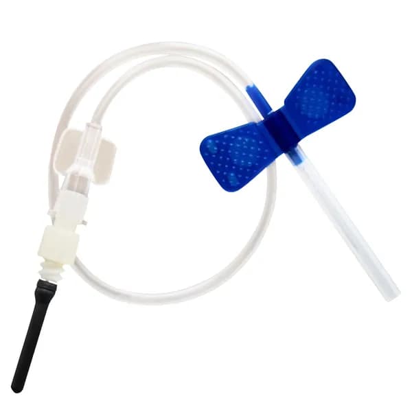 Игла-бабочка 23G Luer Lock (0,6 х 19 mm)/Набор перфузионный одноразовый для взятия проб крови, комплект - 20 штук