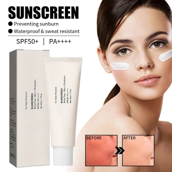 Солнцезащитный крем для лица с пробиотиками и рисовым экстрактом, SPF 50 мл